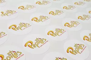 מדבקות ויניל בחיתוך צורני עגול